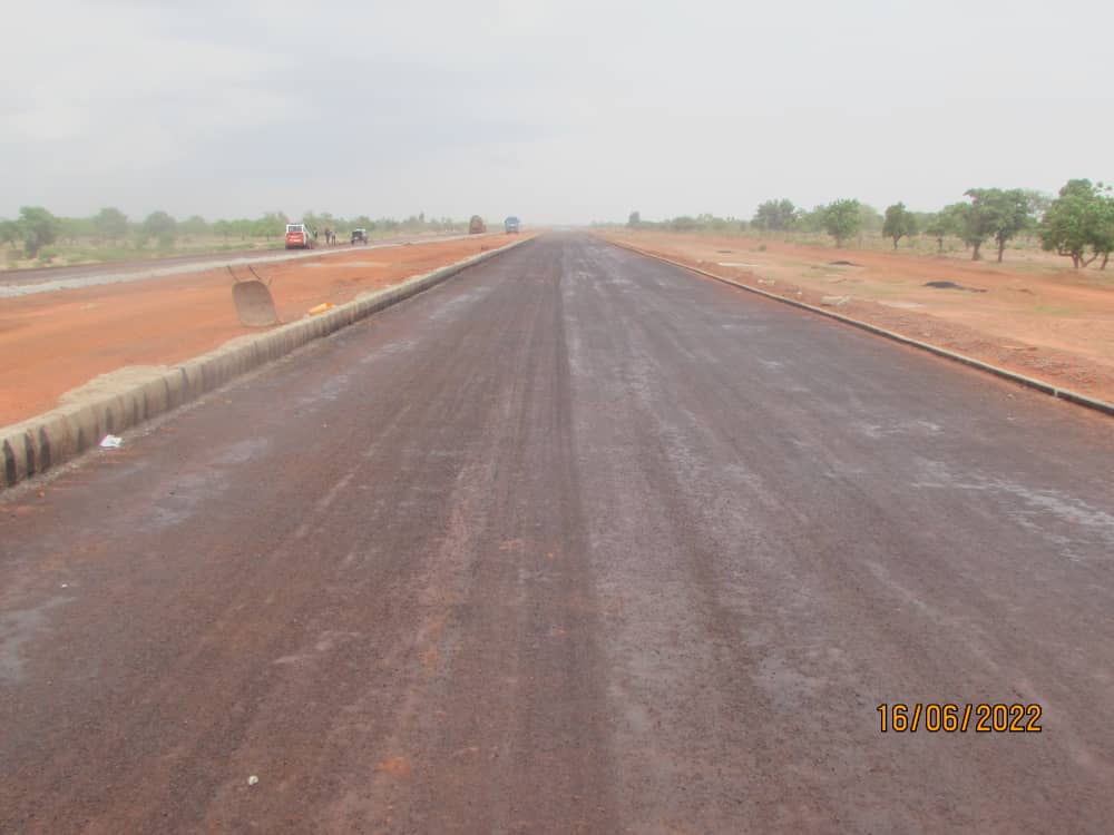 EBOMAF-BF: L'arc routier de la section Nord du contournement, presque achevé