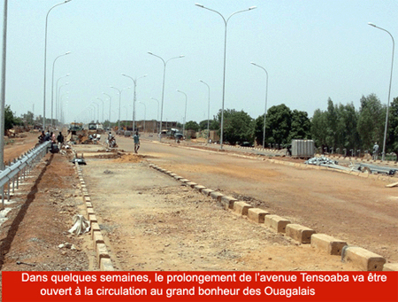 Chantier « Prolongement avenue Tensoaba » : Le Premier ministre Tiao au contact du sérieux et de la qualité d’EBOMAF