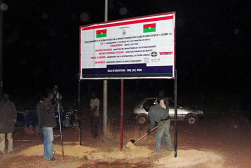 Infrastructure of December 11 in Koudougou: EBOMAF invests the main axis of the parade