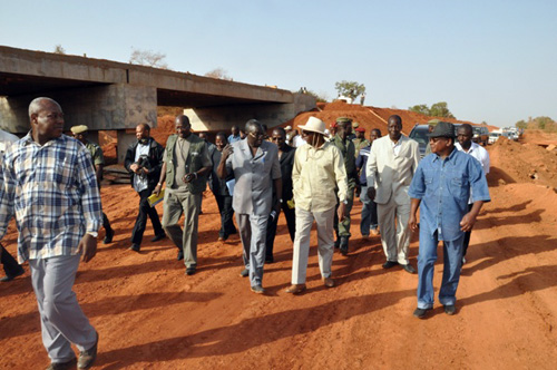 Review of the work of RN 14 by the Prime Minister, Luc Adolphe Tiao: The Government of Burkina Faso is satisfied with the construction site