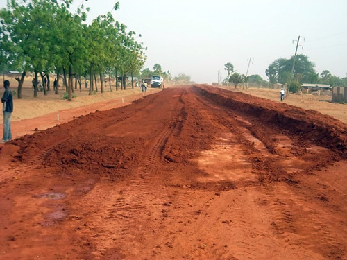 Construction de la route nationale 24 du Togo:  Le cap est mis sur Mandouri via Borgou