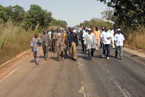 Tronçon Tandjouaré-Cinkanssé-Frontière du Burkina Faso: Les travaux suivent leur cours normal