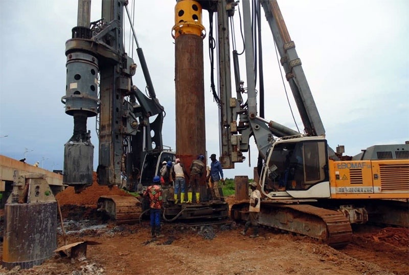 EBOMAF-BENIN: Le pont de 240 m de Cococodji commence à sortir de terre